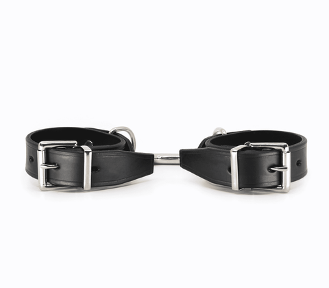 Love In Leather Unlined Leather Ankle Restraints - Cuffs And Restraints