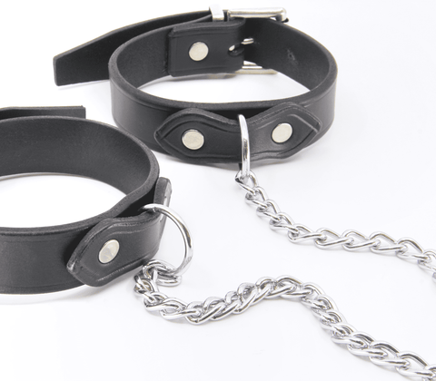 Love In Leather Bondage Leather Ankle Restraints - Cuffs And Restraints
