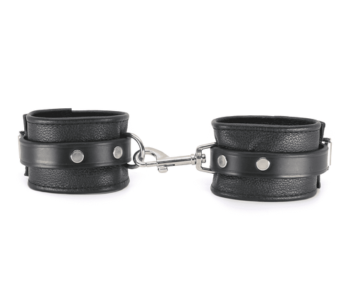 Love In Leather Soft Grained Leather Ankle Restraints - Cuffs And Restraints