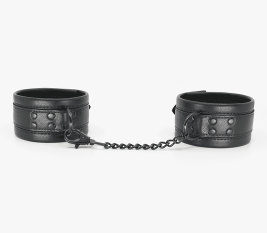 Love In Leather Padded Faux Leather Ankle Restraints Default Title Cuffs And Restraints