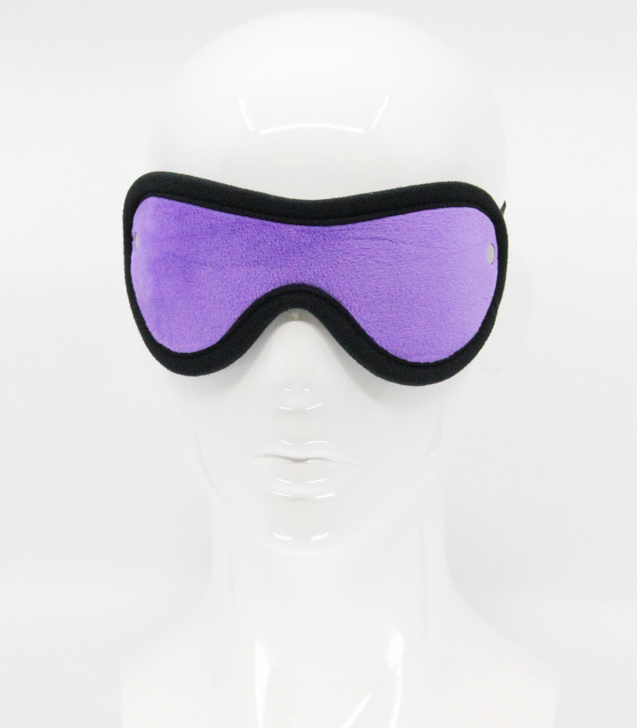 Love In Leather Soft Faux Fur BDSM Play Blindfold Purple Masks And Blindfolds