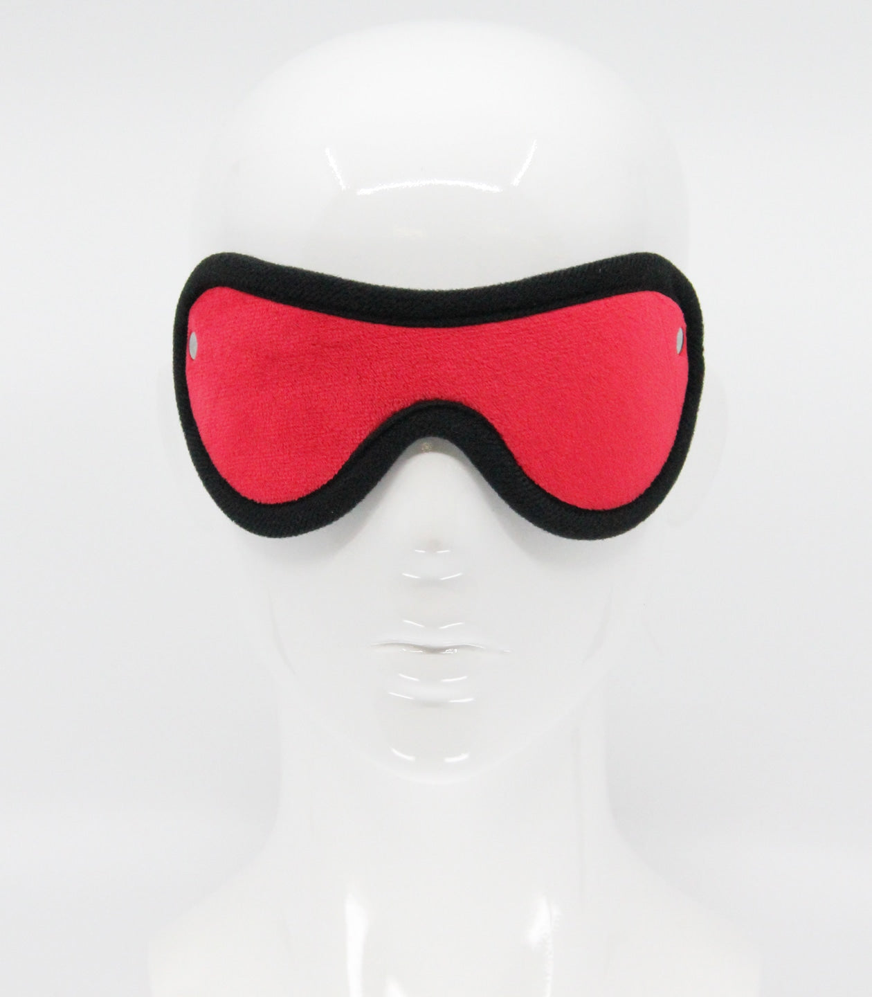 Love In Leather Soft Faux Fur BDSM Play Blindfold Red Masks And Blindfolds