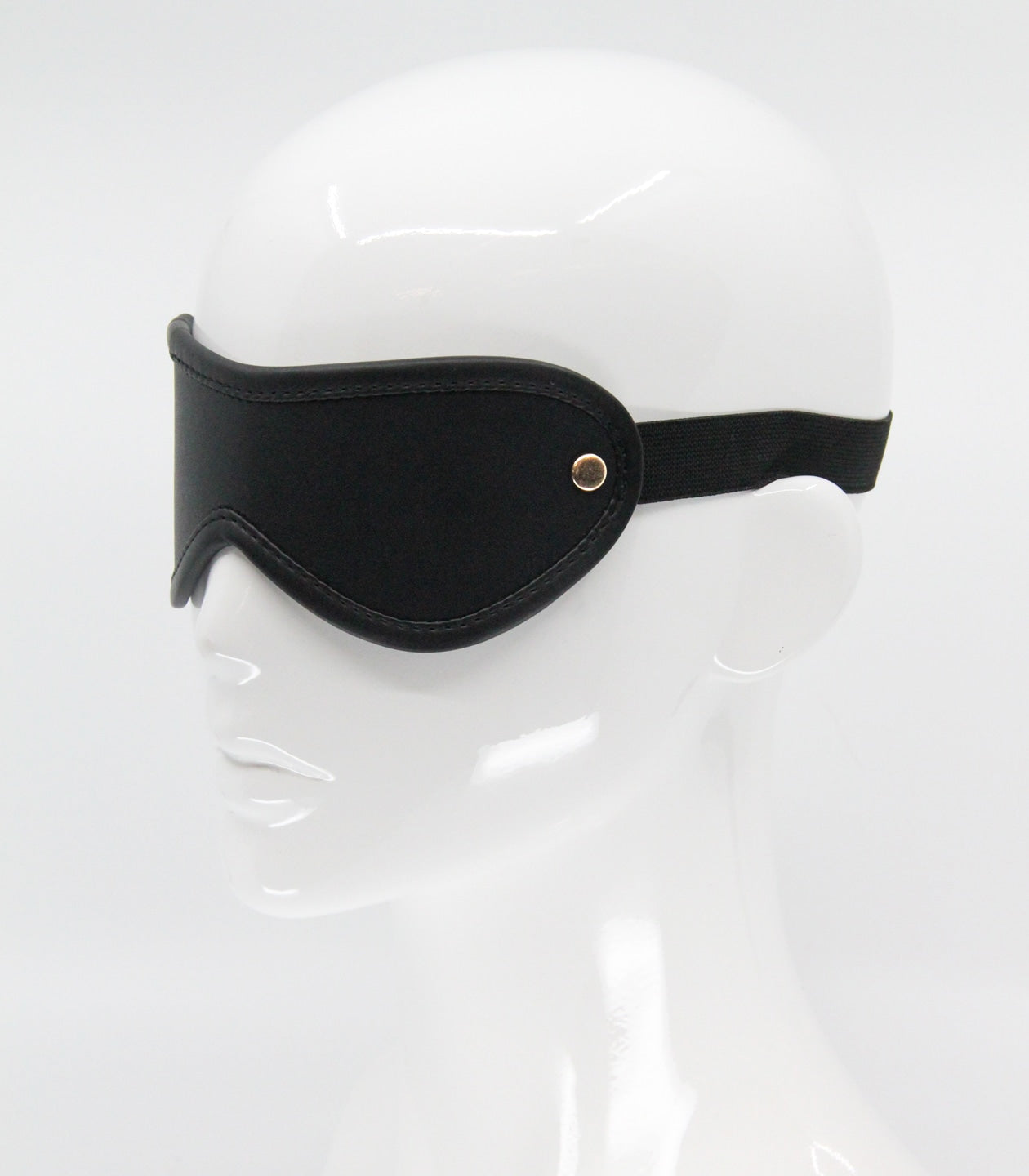 Love In Leather Blindfold with Coloured Hardware Rose Gold Masks And Blindfolds