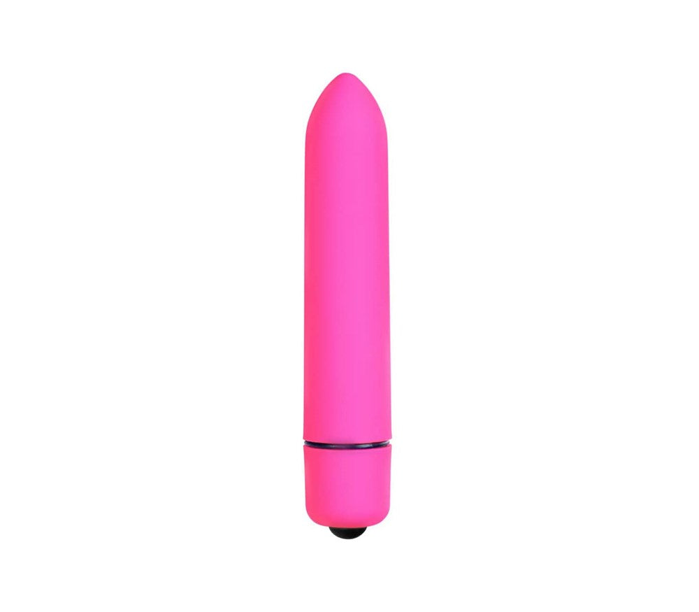 Love In Leather 10 Speed Bullet Vibrator Hot Pink Bullet Vibrators