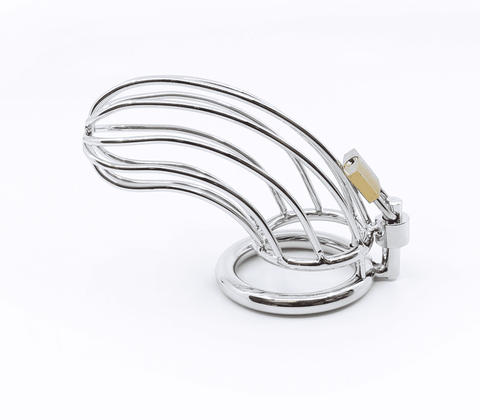 Love In Leather Bird Cage Style Male Chastity Device - Male Chastity