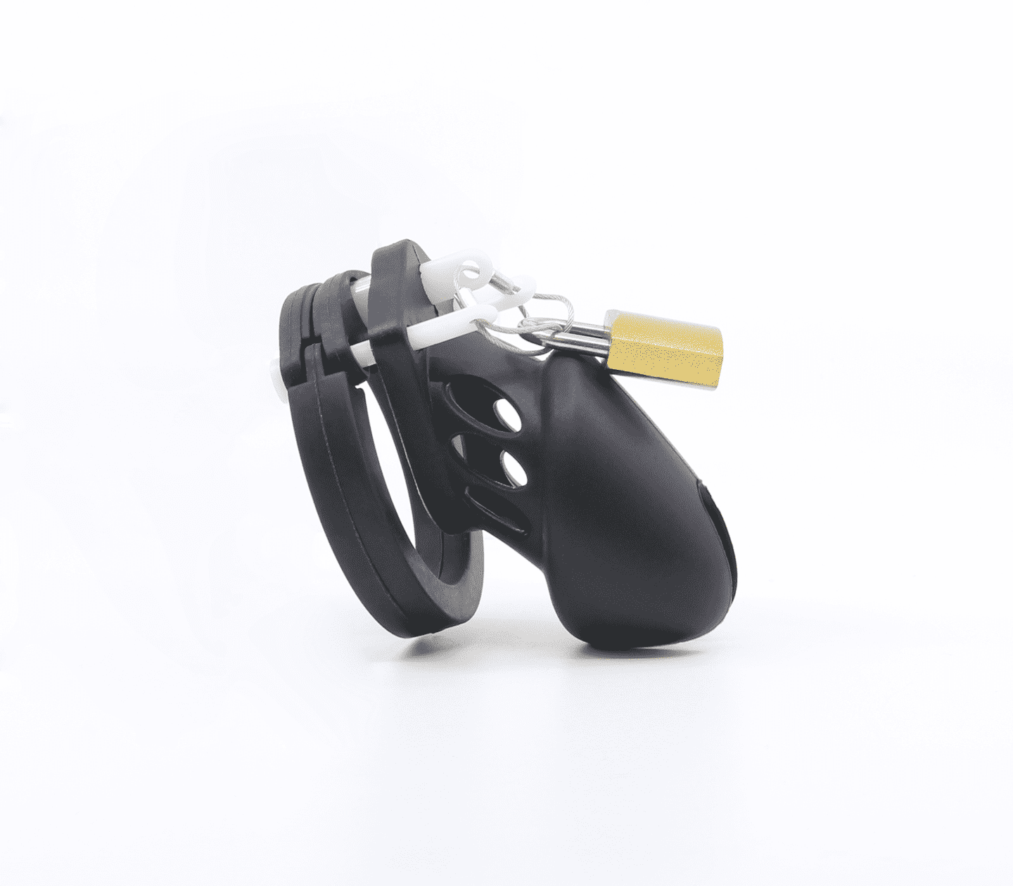 Love In Leather Silicone Male Chastity Cage Long Male Chastity