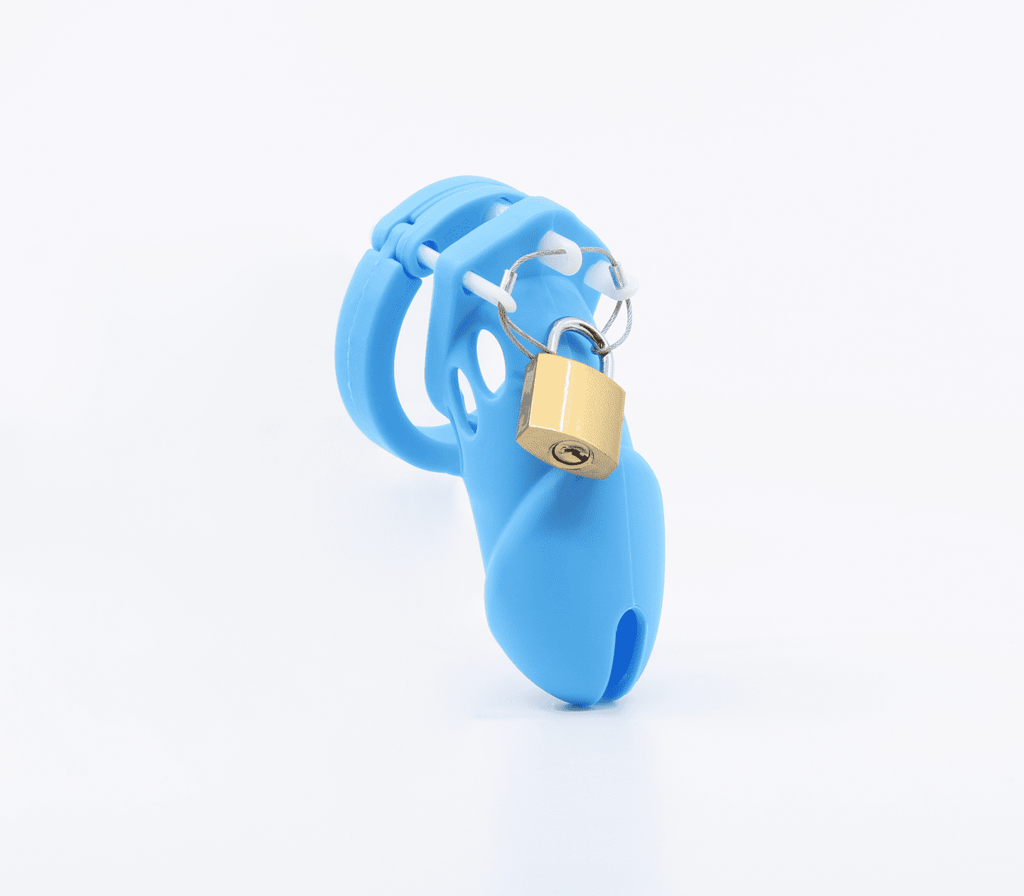 Love In Leather Silicone Male Chastity Cage Short Male Chastity