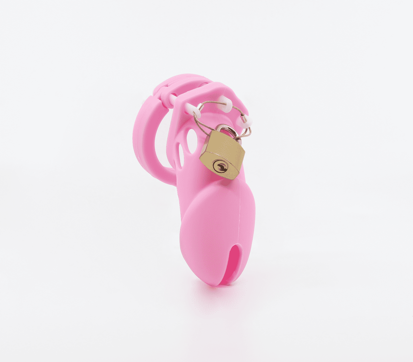 Love In Leather Silicone Male Chastity Cage Short Male Chastity