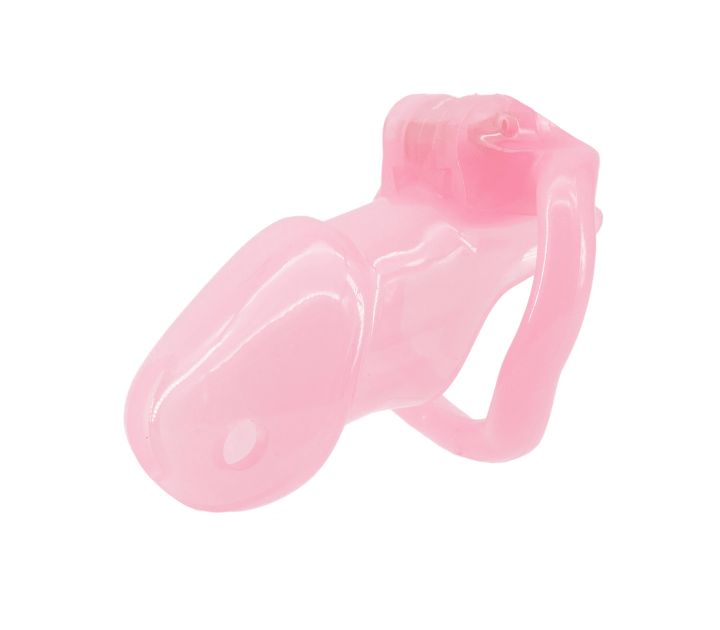 Love In Leather Resin Male Chastity Cock Cage Pink Male Chastity