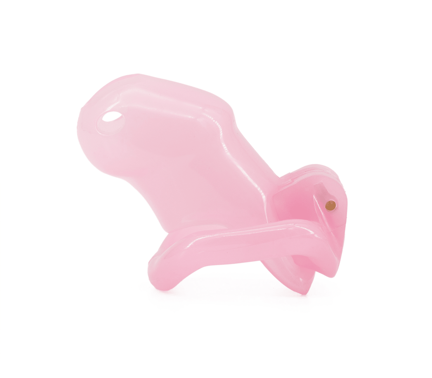 Love In Leather Resin Male Chastity Cock Cage Pink Long Male Chastity