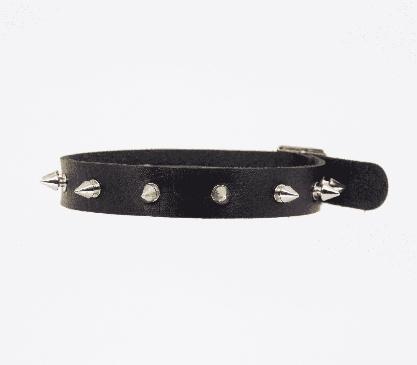 Love In Leather Spiked Faux Leather BDSM Choker Collars and Leads