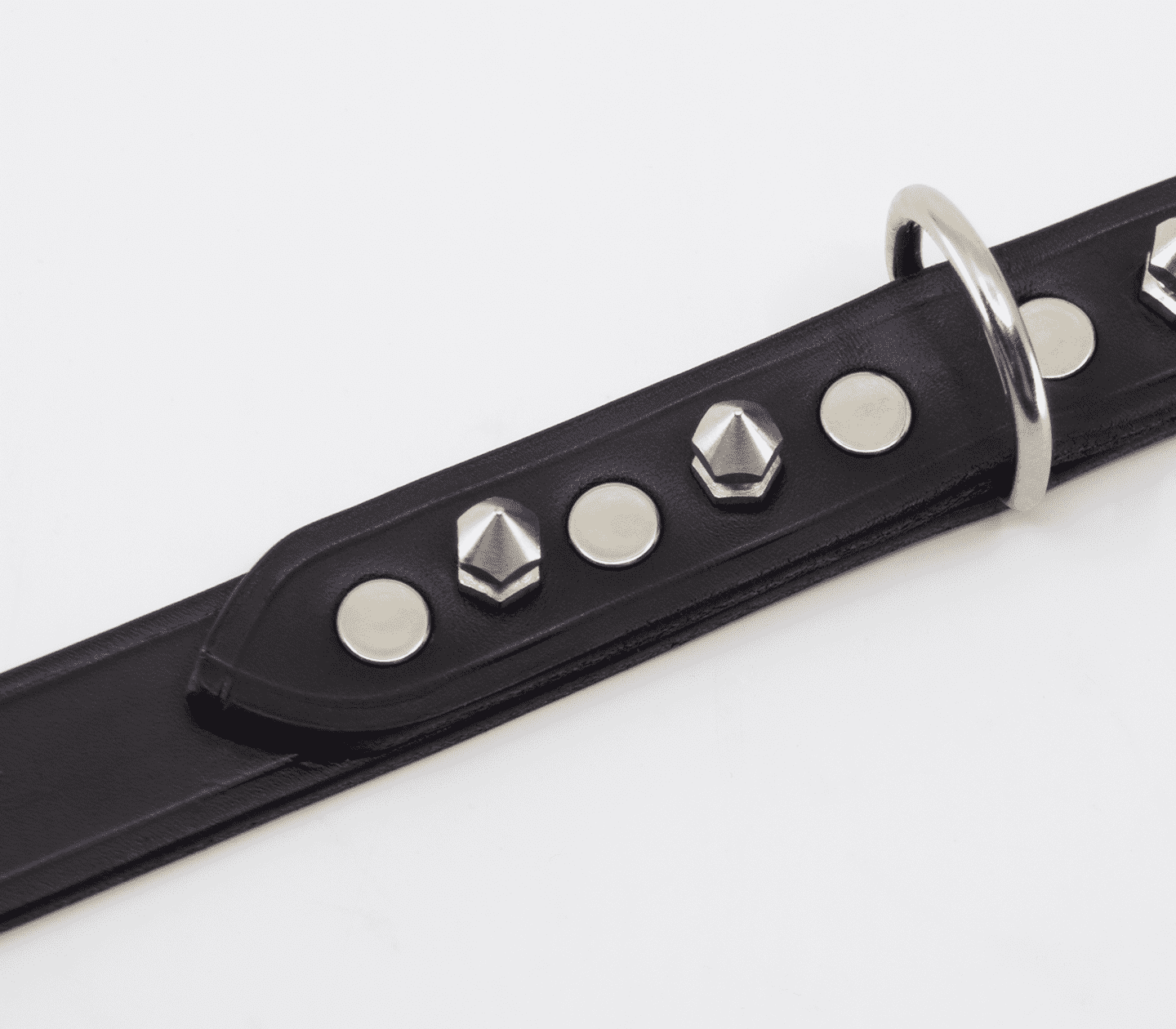 Love In Leather BDSM Collar With Short Dog Spikes Collars and Leads