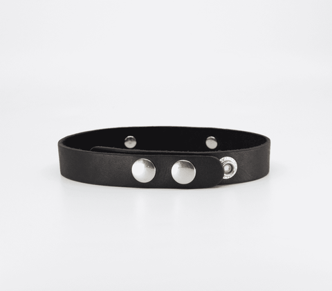 Love In Leather Diamante Sexy Word BDSM Collar - Collars and Leads