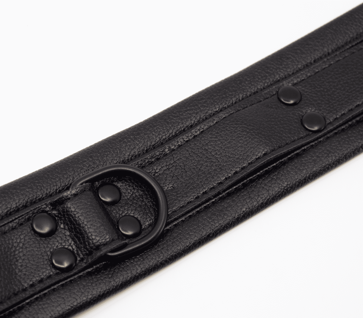 Love In Leather Faux Leather Collar & Lead Set Black Collars and Leads