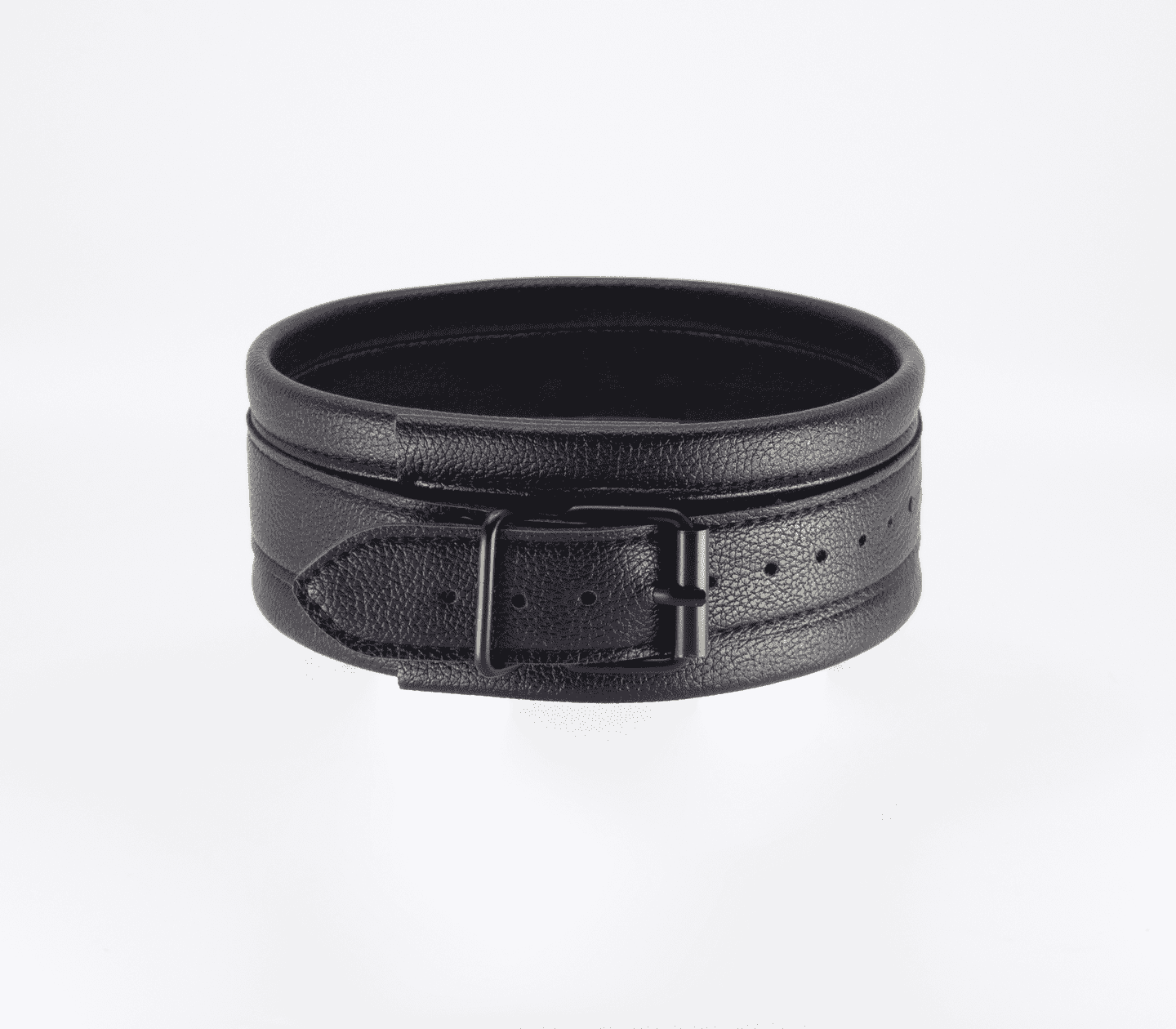 Love In Leather Faux Leather Collar & Lead Set Black Collars and Leads