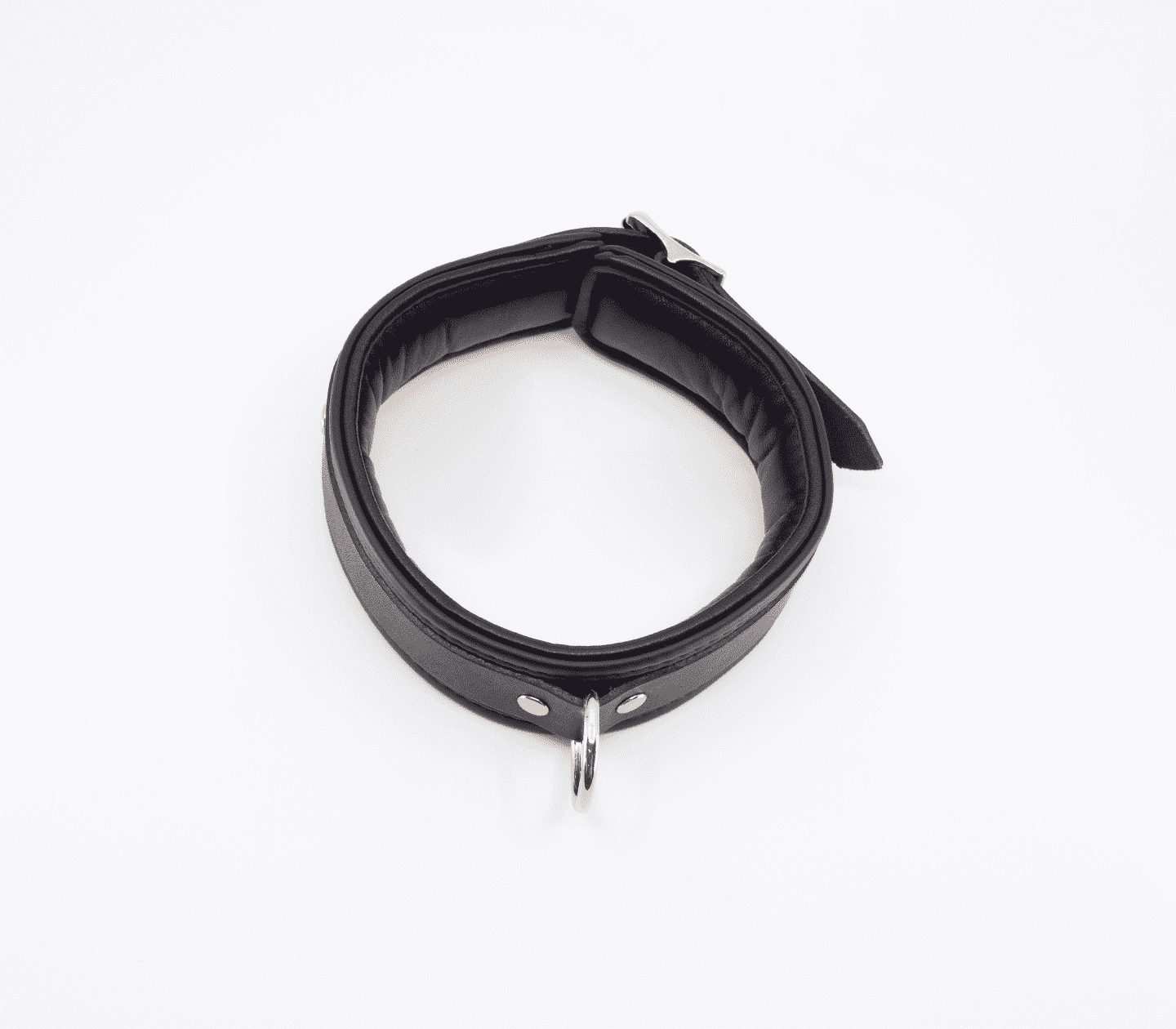 Love In Leather Fetish Collar with Coloured Hardware Pewter Collars and Leads