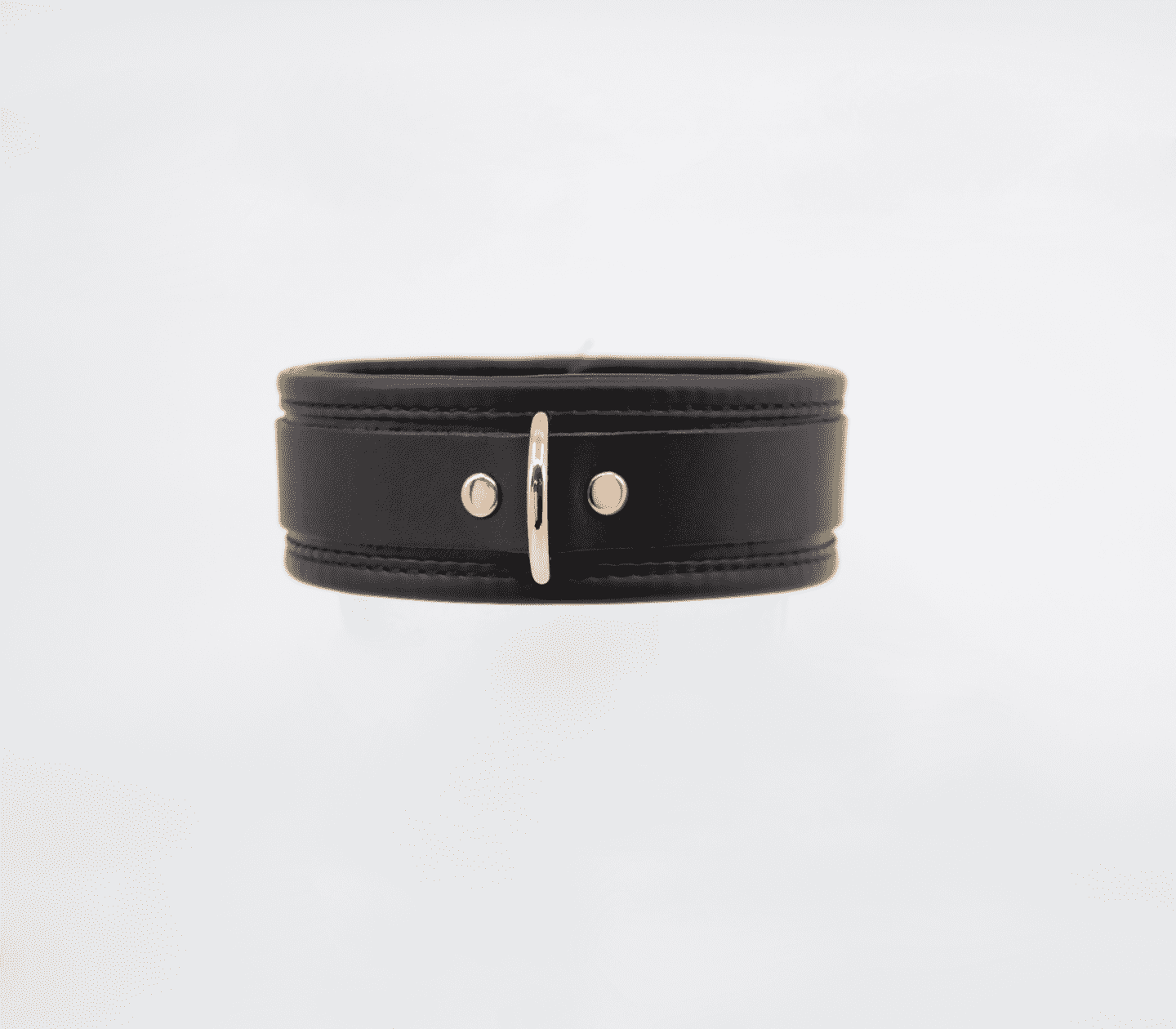 Love In Leather Fetish Collar with Coloured Hardware Collars and Leads