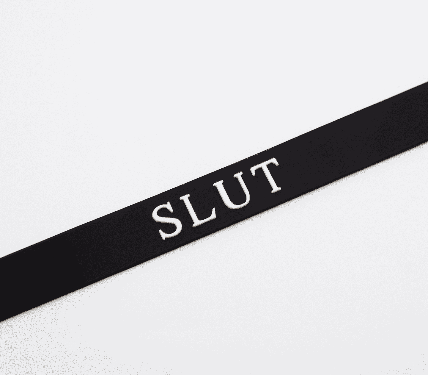 Love In Leather BDSM Play Silicone SLUT Collar Collars and Leads