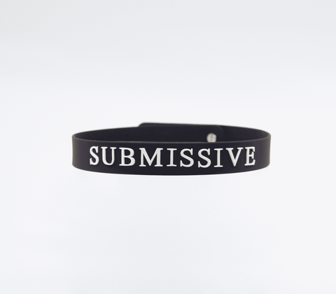 Love In Leather Silicone SUBMISSIVE BDSM Collar - Collars and Leads