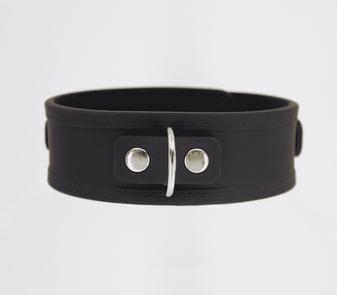 Love In Leather Premium Silicone Collar & Lead Set - Collars and Leads