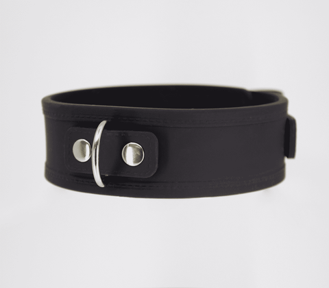 Love In Leather Premium Silicone Collar & Lead Set - Collars and Leads