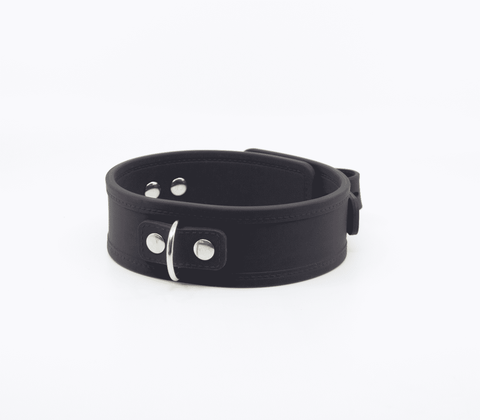 Love In Leather Premium Silicone Collar & Lead Set - Collars and Leads