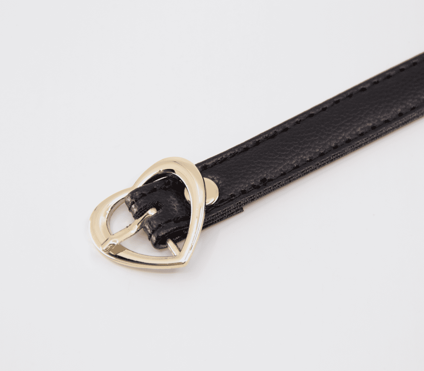 Love In Leather Heart Buckle Bondage Leather Collar Collars and Leads