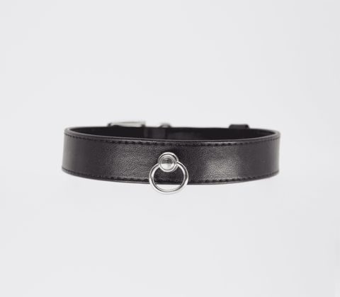 Love In Leather Tipped Bondage Collar & Lead Set - Collars and Leads