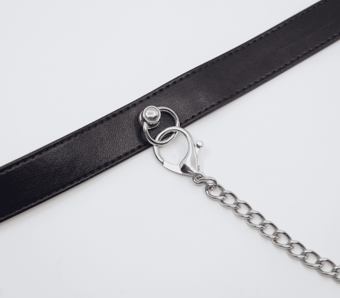 Love In Leather Tipped Bondage Collar & Lead Set Collars and Leads