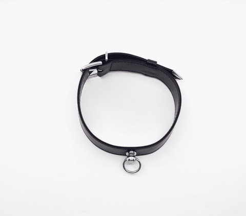 Love In Leather Tipped Bondage Collar & Lead Set - Collars and Leads