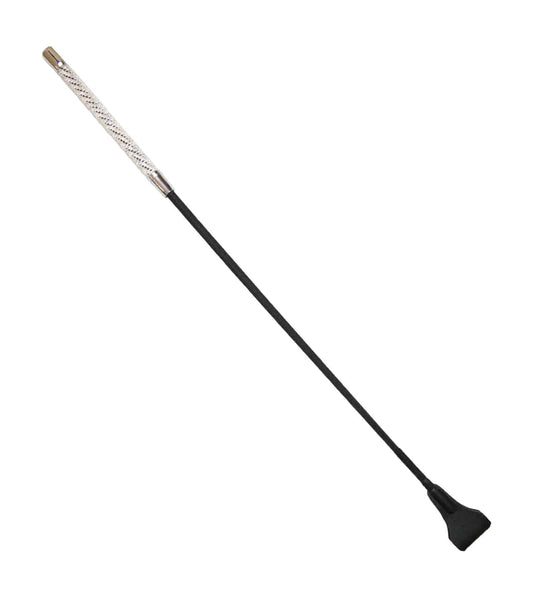 Love In Leather Long Diamante BDSM Riding Crop Default Title Whips And Crops