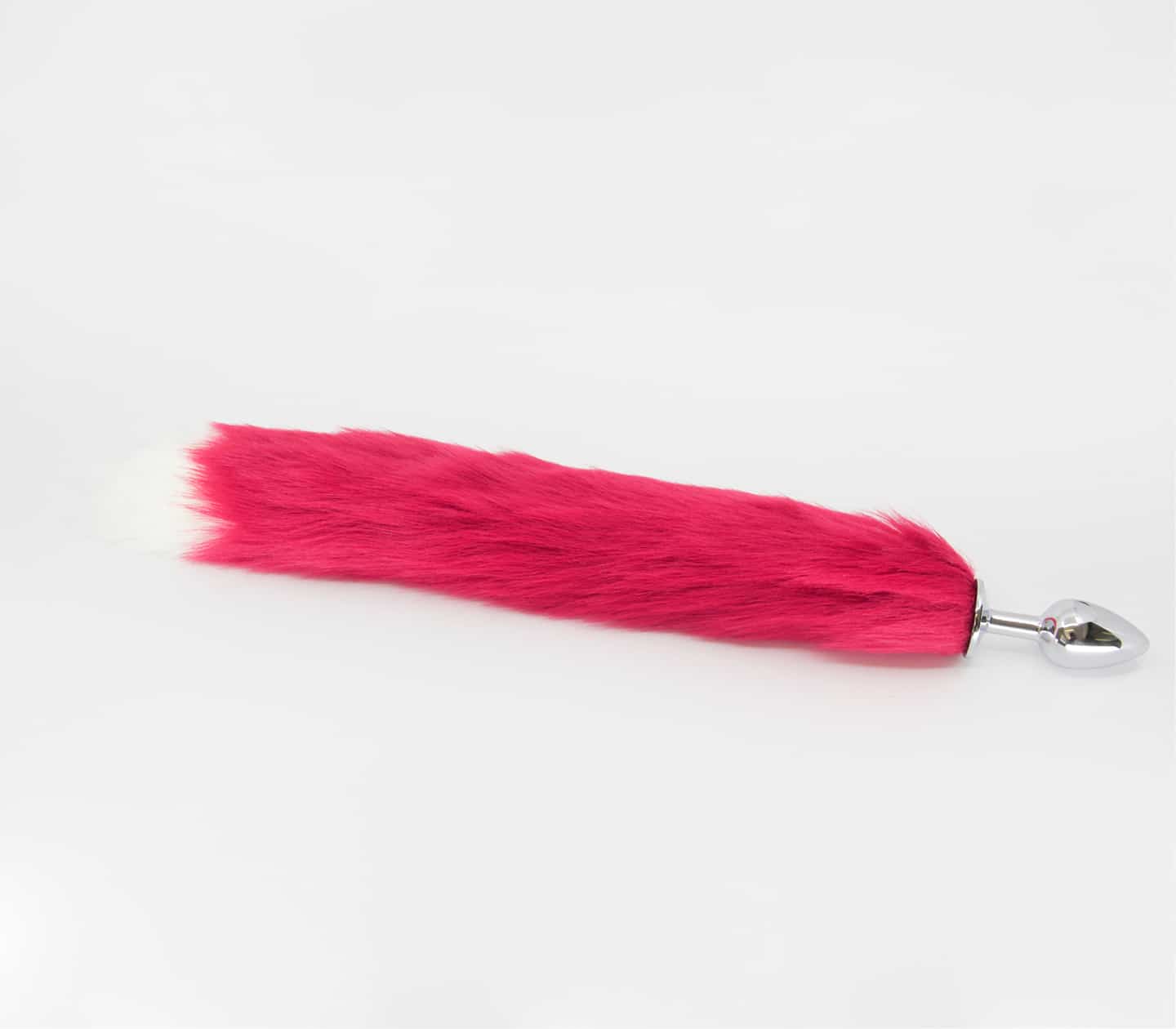 Love In Leather Fox Tail Aluminium Alloy Butt Plug Small - Butt Plugs