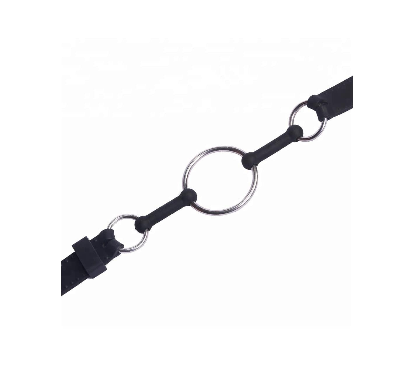 Love In Leather Metal and Silicone O-Ring Gag Bondage Gags and Bits