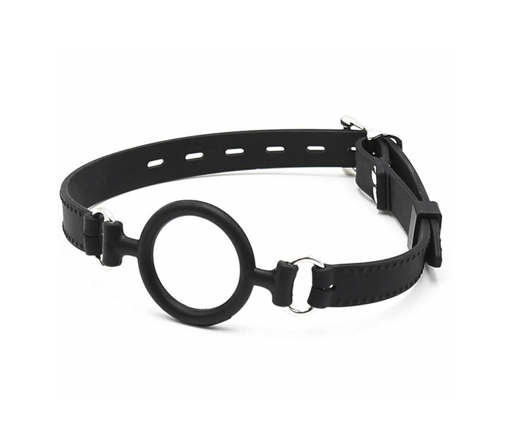 Love In Leather BDSM Play Silicone O Ring Gag Bondage Gags and Bits