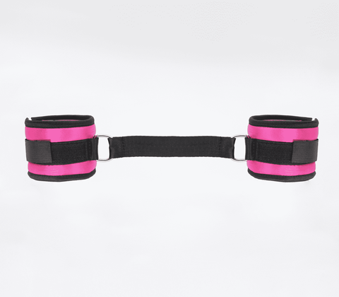 Love In Leather Bright and Soft Satin Wrist Cuffs - Cuffs And Restraints