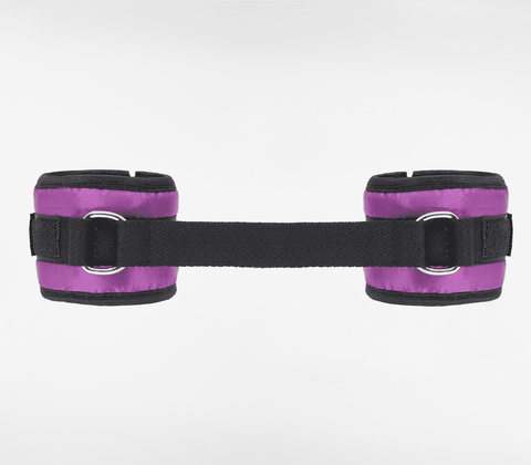 Love In Leather Bright and Soft Satin Wrist Cuffs - Cuffs And Restraints