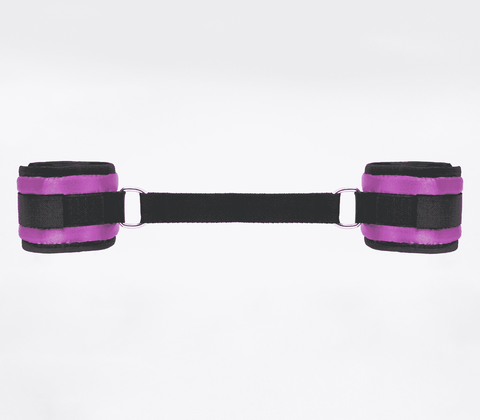 Love In Leather Bright and Soft Satin Wrist Cuffs - Cuffs And Restraints