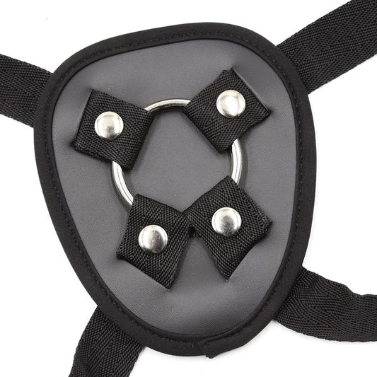 Love In Leather Adjustable Strap On With Back Support Strap On Sextoys