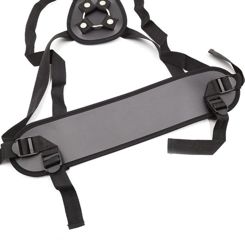 Love In Leather Adjustable Strap On With Back Support - Strap On Sextoys