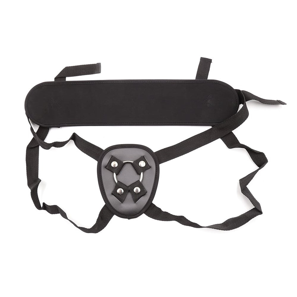 Love In Leather Adjustable Strap On With Back Support Strap On Sextoys