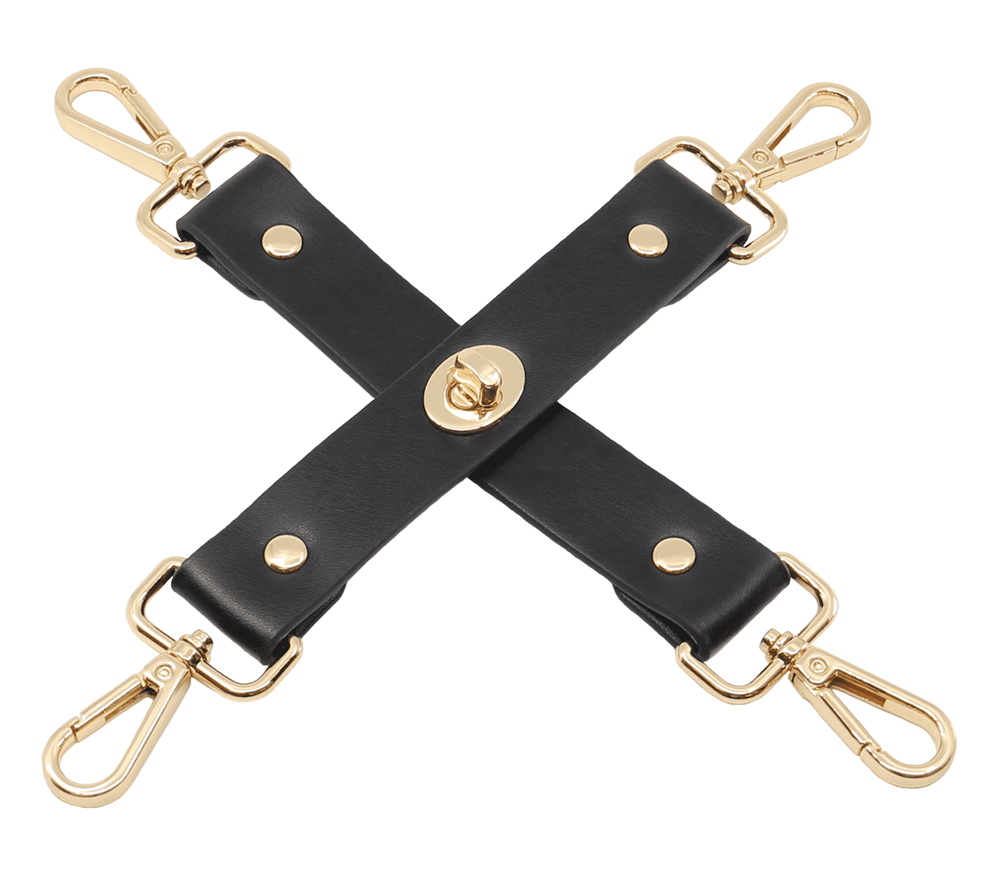 Love In Leather Bondage Play Hogtie Piece Cuffs And Restraints