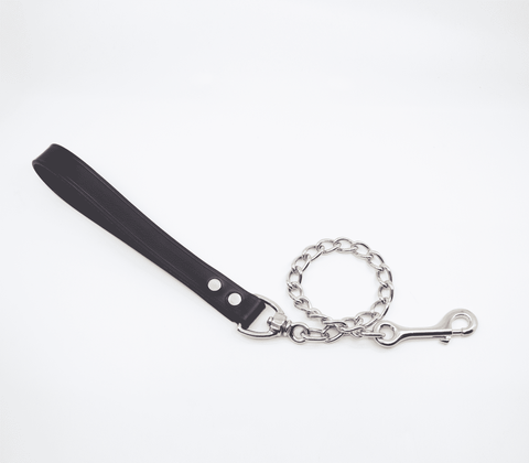 Love In Leather Fetish Play Leather & Chain Lead - Collars and Leads