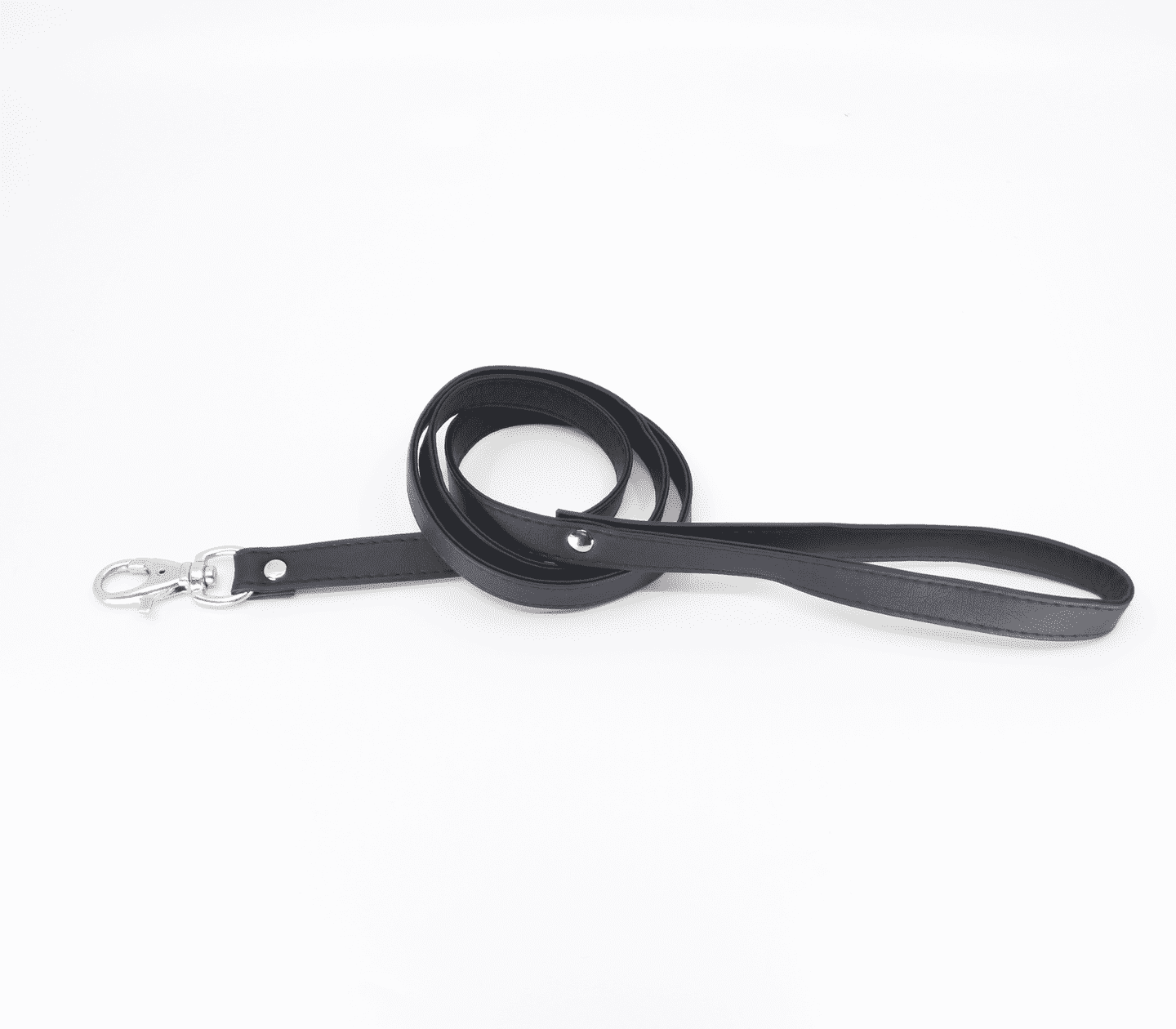 Love In Leather Long Faux Leather Bondage Lead Collars and Leads