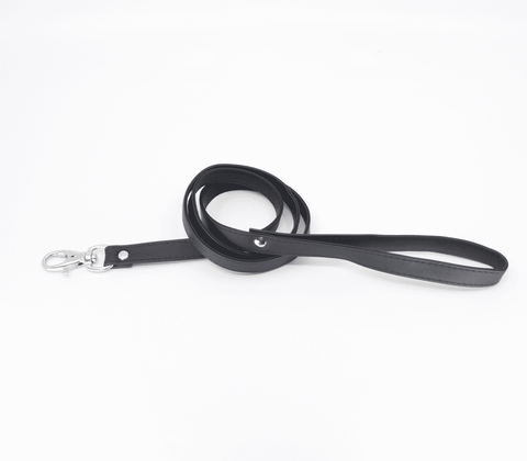 Love In Leather Long Faux Leather Bondage Lead - Collars and Leads