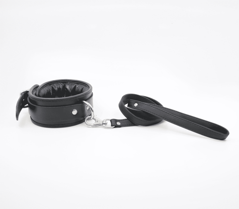 Love In Leather Long Faux Leather Bondage Lead - Collars and Leads