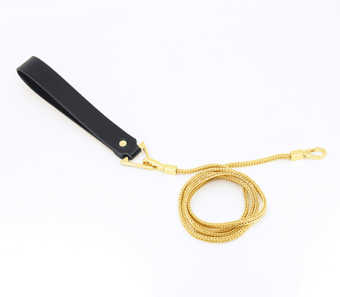 Love In Leather Fetish Play Snake Chain Lead - Collars and Leads