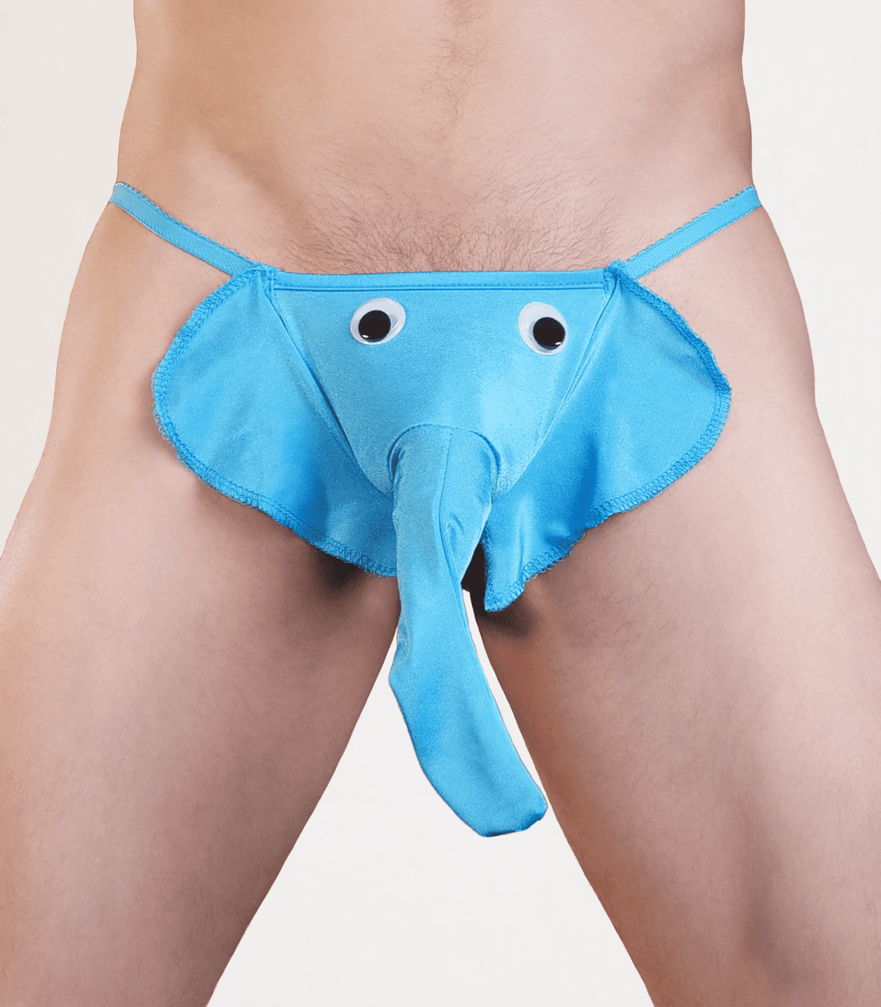 Love In Leather Mens Novelty Elephant G-string Turquoise Jocks and G-Strings