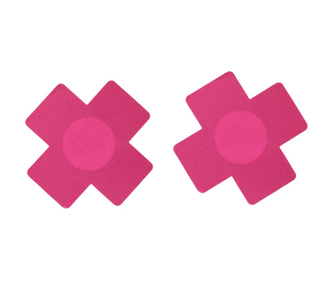 Love In Leather Satin Cross Women Nipple Pasties - Breast and Nipple Toys