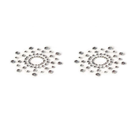 Love In Leather Rhinestone Tease Nipple Pasties - Breast and Nipple Toys