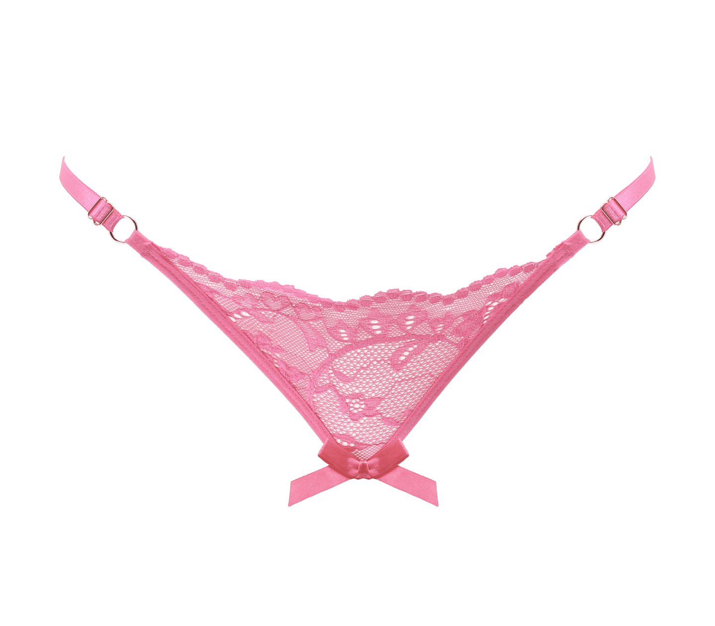 Love In Leather Womens Sexy Crotchless Panties One Size - G-Strings, Panties and Shorts